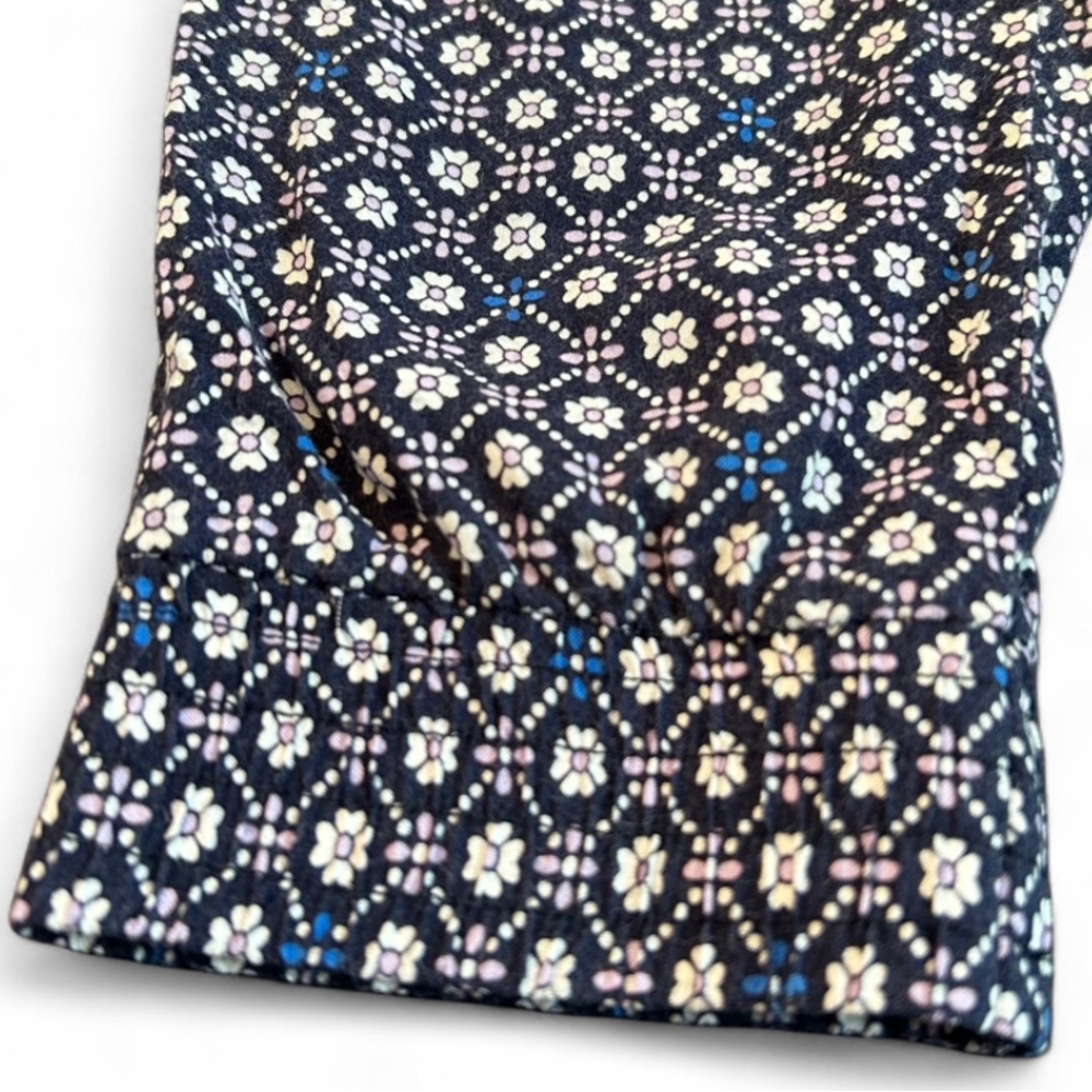 Abercrombie & Fitch Navy Geometric Joggers ML Viscose Lightweight Coastal Lounge - Picture 5 of 10